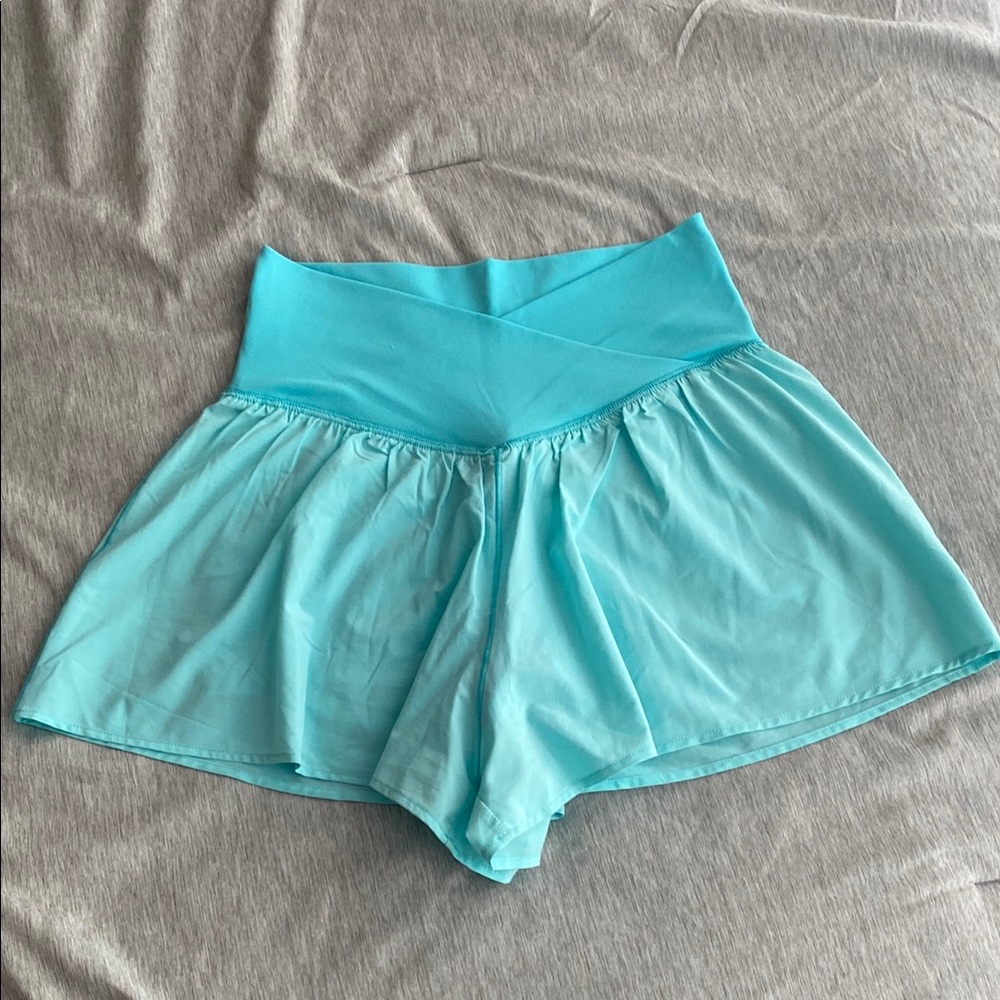 AERIE OFFLINE teal shorts